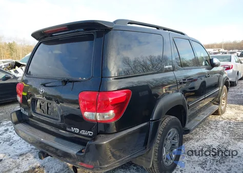 2007 Toyota Sequoia Limited V8 z USA, uszkodzony, nr VIN 5TDBT48A07S292647